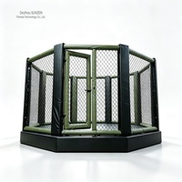 Cage de combat octogonale standard pour compétition, cage en acier stable pour MMA, pour événements de combat professionnels