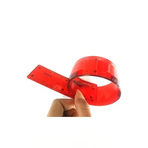 Penggaris Lurus Fleksibel Plastik PVC Anti Pecah 30cm Skala 12 Inci dengan Logo untuk Hadiah Promosi - Product Image 3