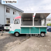 Carrito de Café Wetruth, Remolque de Café Móvil, Carrito Eléctrico para Restaurante, Remolque de Comida para Catering, Camiones de Comida Multifuncionales para Negocios