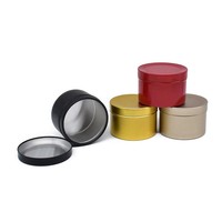 Nachfüllbarer runder Aluminium-Cremetiegel 50 ml tragbarer kosmetischer Lippenbalsam Metalldosenverpackungsbehälter mit runden