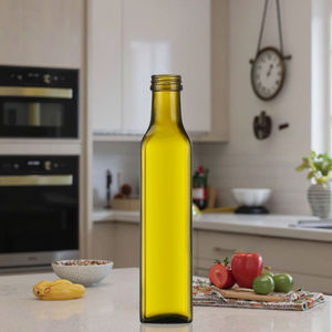 Bottiglie in <span class=keywords><strong>Vetro</strong></span> Quadrate per Olio d'Oliva 250ml-1000ml (<span class=keywords><strong>1</strong></span> <span class=keywords><strong>Litro</strong></span>) con Tappo a Vite, Vendita all'Ingrosso - Product Image 2