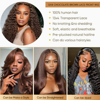 Perruque 13x4 sans colle HD, cheveux humains brésiliens ondulés profonds, cuticules alignées, vierges, haute densité, vente en gros