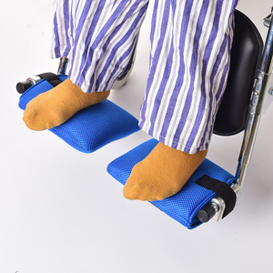 Wheelchair <b>Footrest</b> Pad Blue Soft Cushion For Elderly Comfortable Support - Product Image 3