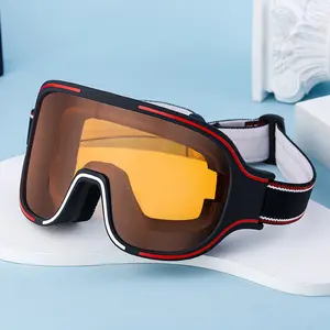 Partagas High Quality 2024 Fashion Windproof Breathable Mirror Lens Unisex Snow Snowboard Ski Goggles for Women Men HX02