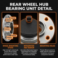 HJDP OE 52730-C3000 Unité d'essieu arrière 5 trous avec ABS pour Hyundai Sonata Tucson, ensemble de roulement de moyeu de roue avant