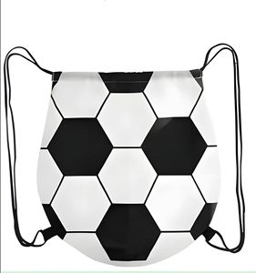 <b>Football</b> Eco-Friendly Polyester Folding Drawstring <b>Bag</b> Shoe Storage Large Capacity <b>Party</b>-Themed Double-Shoulder Sports Pouch - Product Image 3