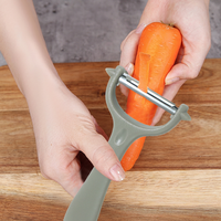 Éplucheur de cuisine en acier inoxydable avec poignée en PP, promotion à prix réduit
