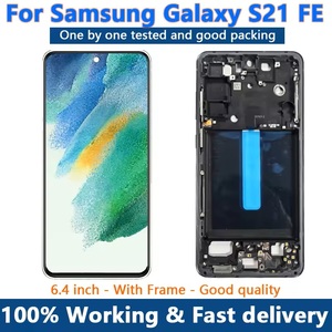หน้าจอ OLED ขนาด6.4 "คุณภาพสูงสำหรับ <span class=keywords><strong>Samsung</strong></span> S21 FE 5G G990B G990B/DS หน้าจอ LCD ทัชสกรีนดิจิไทเซอร์ - Product Image 2