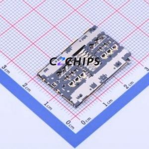 CS-213 SD Card / Memory Card Connector SMD Connector Card Tray Type MicroSD Card (TF Card) Card Holder 1.5mm - Product Image 2