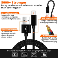 Câble de charge et de données USB Type C en nylon tressé de 3 pieds avec logo personnalisé de haute qualité pour appareils mobiles