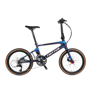 22 Zoll Carbonfaser-Rahmen Faltbares 20-Gang Mountainbike mit Doppelscheibenbremsen GSD-F451 4700-20S - Product Image 3