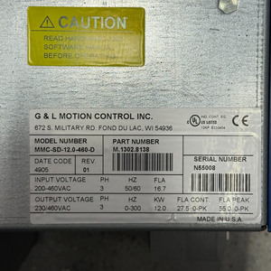 ตัวควบคุมการเคลื่อนที่ MMC-SD-12.0-460-D 12.0KW - Product Image 5