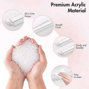 Règle de Mesure et de Tri des Tuiles de Mahjong en Acrylique avec Embout Métallique Portable de 18,5 Pouces pour Table de Mahjong, Casino, Jeux de <span class=keywords><strong>Poker</strong></span> et Divertissement - Product Image 4