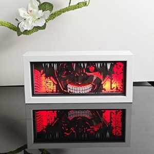 Lampada da tavolo a LED RGB con animazione 3D di nuova concezione, con incisione del personaggio Zorro, Demon <span class=keywords><strong>Slayer</strong></span>, Dragon Ball. - Product Image 5