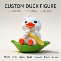 Vente en gros de figurines de dessins animés de la série Canard en boîte mystère, figurines d'animaux mignonnes pour bébés, cadeau pour filles, personnage de dessin animé
