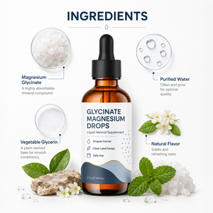 Gotas de Magnesio Personalizadas Complex 12 1 con Ashwagandha, L-Teanina, Glicinato de Magnesio, Treonato de Glicina, Mejoran la Inmunidad y la Salud - Product Image 3