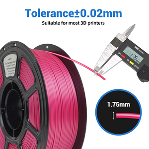 Filament d'imprimante 3D <span class=keywords><strong>PLA</strong></span> rouge <span class=keywords><strong>rose</strong></span> 1,75 mm, changement de couleur rapide, matériau d'impression 3D, longueur 330 m, certifié CE ROHS pour FDM 3D - Product Image 2