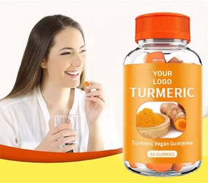 Vente en gros de gommes au curcuma naturelles de qualité supérieure, personnalisées, 60 unités, pour soutenir le système immunitaire et la santé des articulations - Product Image 5