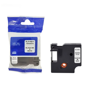 Cinta de Etiquetas <span class=keywords><strong>Dymo</strong></span> D1 45013 100% Compatible, 12 mm, Negro sobre Amarillo, para Impresora de Etiquetas <span class=keywords><strong>DYMO</strong></span> Label Manager - Product Image 1