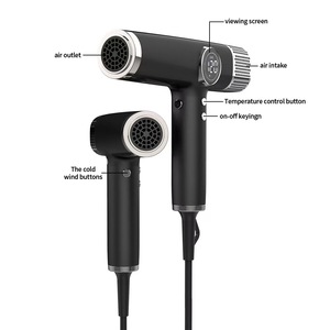 高速 ヘアドライヤー セット 1800W サロン用 5-in-1 110000RPM 超高速 マイナスイオン ヘアドライヤー LCDディスプレイ搭載 プロフェッショナル OEM - Product Image 5