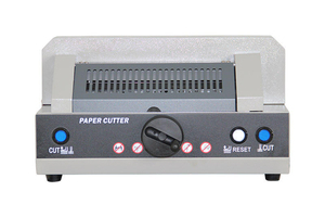 Machine de découpe de papier électrique de bureau 320V+ Alimentation manuelle du papier Omron Haute précision Largeur de coupe 320 mm Capacité de production 200 m/min - Product Image 2
