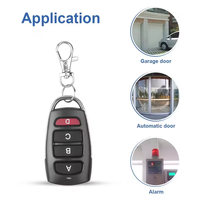 Duplicateur de télécommande 433 MHz, commutateur sans fil, clonage, 4 canaux, universel, porte de garage, commande de portail, clé, code fixe, ouvre-porte