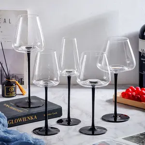 Modern Crystal Hand Blown Wine Glasses Premium Crystal Clear Glass For Red Or White