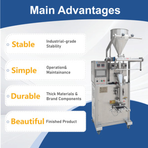 Machine d'emballage multifonctionnelle VFFS pour sachets de sucre blanc en bâtonnets, boissons solides, café, emballage, remplissage et scellage - Product Image 2