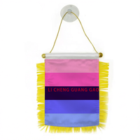 Rouge à lèvres arc-en-ciel le plus vendu, mini-drapeau lesbien, drapeau LGBT avec ventouse pour suspendre, décoration pour véhicules et maisons