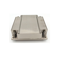Refroidisseur de serveur CPU 1U sans ventilateur avec caloduc en cuivre et dissipateur thermique à ailettes en aluminium, solution de refroidissement passif pour centre de données