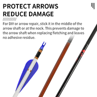 SPG Archery Wraps Autocollant Carbone Flèche Arbre Crête DIY Universel Thermorétractable Adhésif Accessoires De Protection
