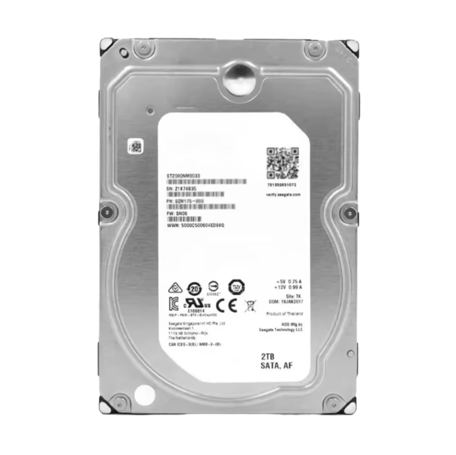 New Purple 2TB Internal HDD 3.5" 64M Cache SATA III 6Gb/s Metal & Rubber USA Desktop
