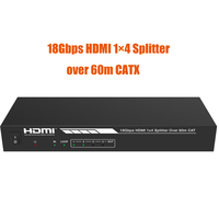 18Gbps divisor HDMI 4k 1x4 sobre CAT6/7 4K IR remoto HDMI divisor pantalla extendida para cine en casa ssytem