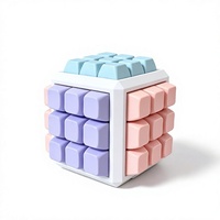 Jouet anti-stress transfrontalier à touches mécaniques, clavier 54 touches, touches anti-stress, pendentif porte-clés, décompression des doigts