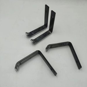 Support mural robuste en acier brut non peint, fixation multi-angle, support d'étagère, équerres d'angle - Product Image 1