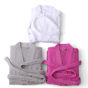 Großhandel Luxus Baumwolle Samt Bademantel 100% Custom Velours Robe <span class=keywords><strong>Set</strong></span> für Hotel/Spa Weiche atmungsaktive Thermal Long Roben Winter Home - Product Image 1