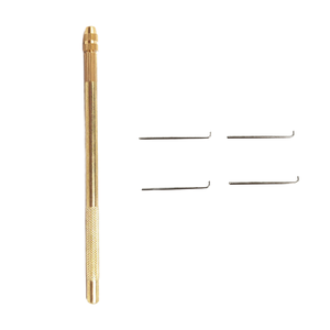 Aiguille à crochet multifonction en aluminium pour extensions de cheveux I-Tip, micro-anneaux et perles - Product Image 3
