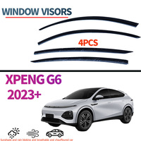 Deflectores de Viento y Lluvia para Ventanas Laterales de Coche XPENG G6, Visores Personalizados, Protectores Solares y Contra Lluvia, Accesorios Exteriores