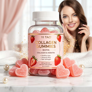 คอลลาเจนไบโอตินกัมมี่แบบผลิตภายใต้แบรนด์ส่วนตัว/OEM ODM ผสมเคราติน เพื่อผิวเปล่งปลั่ง ผมสุขภาพดี และเล็บแข็งแรง ขั้นต่ำ 50 ชิ้น - Product Image 3