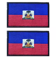 Ensemble de breloques drapeau d'Haïti tendance et très demandé, avec t-shirt, chapeau et pendentif carte d'Haïti, pour femmes et hommes unisexe