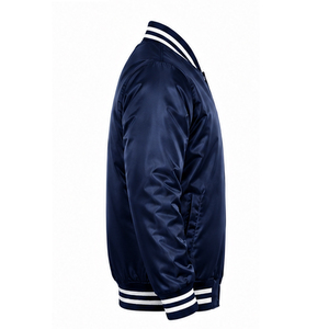 High Quality Customized Design Men Satin <b>Jacket</b> <b>Winter</b> Solid Pattern Quick Dry Breathable Wholesale Customized Front Logo Custom - Product Image 5