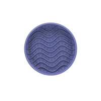 Gamelle anti-glouton en silicone écologique pour chien avec ventouses antidérapantes, anti-étouffement, design carré pour ralentir la vitesse d'eating