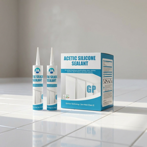 Mastic silicone de qualité commerciale en promotion, résistant aux intempéries et au vieillissement, couleur blanche, application GP, adhésif en gros - Product Image 1