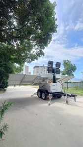<strong>Solar</strong> <strong>Light</strong> Tower Portable Mobile Trailer <strong>Solar</strong> <strong>System</strong> Mast Hydraulic Lithium Power LED <strong>Lights</strong> - Product Image 5