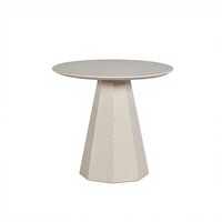 Table à manger extensible de luxe moderne de qualité supérieure, finition micro-ciment, écologique, blanche, OEM, étiquette privée disponible, durable