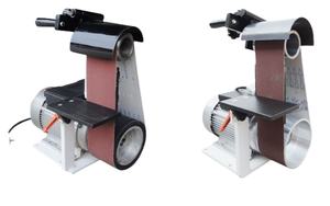 Lijadora Eléctrica Vertical Pequeña con Rueda de Aluminio, Máquina de Lijado con Banda Abrasiva, Máquina de Pulido de Acero Inoxidable - Product Image 2