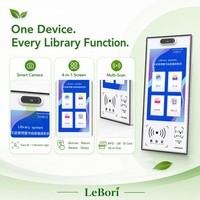 Máquina de Autopago para Bibliotecas con RFID UHF, Búsqueda de Libros |   Quiosco de Pantalla Táctil para Préstamo y Devolución |   SDK de Circulación Inteligente de Autoservicio