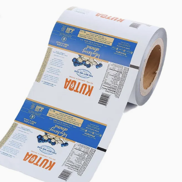 Custom Print Plastic Foil Laminated Heat Sealable Flexible Food Packaging Materials Roll Stock Film for Automatic Packing
