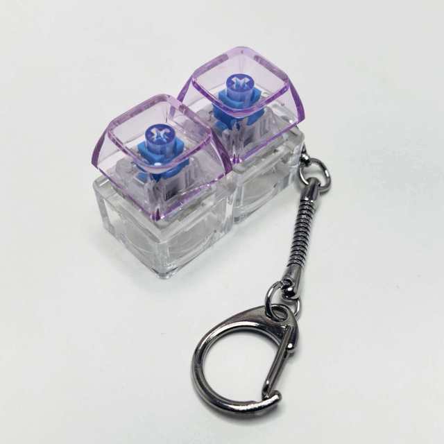 Mechanical Keyboard Keycap Keychain Colorful Switch Tester Fidget Keyring for Gift