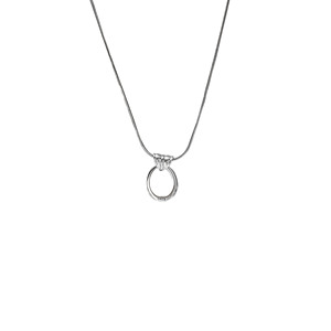 Collar Geométrico de Plata de Ley S925 Yinruitai, Cadena de Hueso de Serpiente con Círculos Ovalados Irregulares, Cadena de Clavícula Multicapa para Uso Diario - Product Image 5